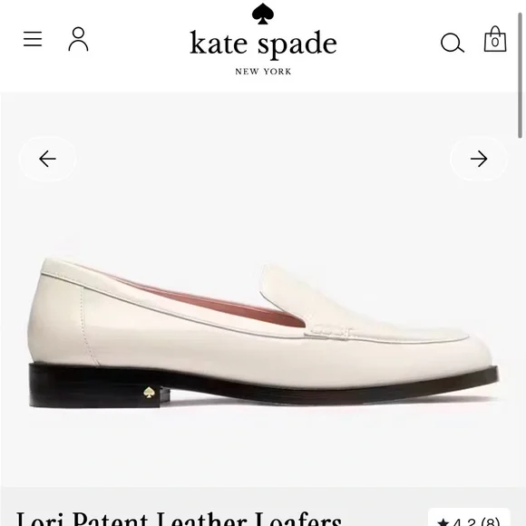Kate Spade Lori Patent Leather Loafers 6.5 - Never worn with original box - Picture 5 of 9